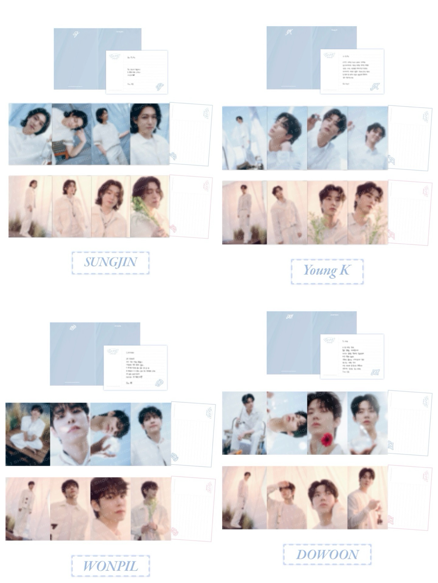 DAY6 照片卡/明信片組 PIER 10