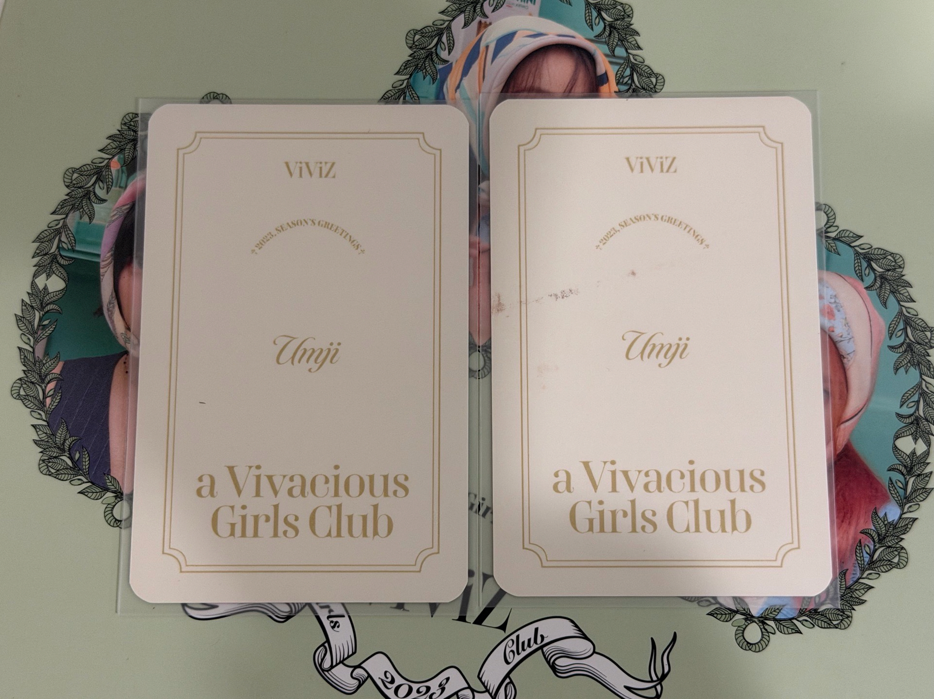 VIVIZ 2023年曆固配 嚴智（兩張一起）