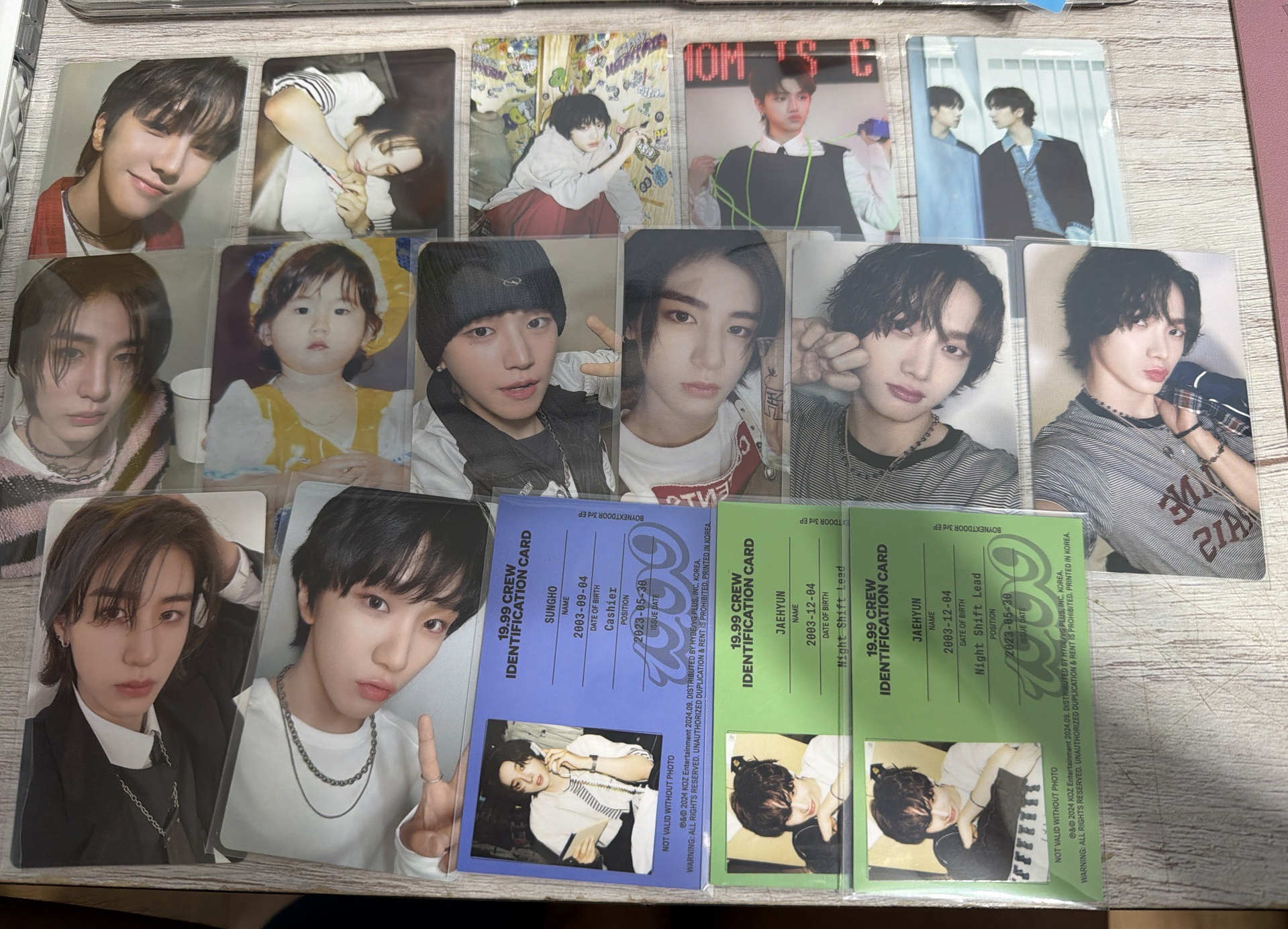 BOYNEXTDOOR 19.99專卡/隨機卡