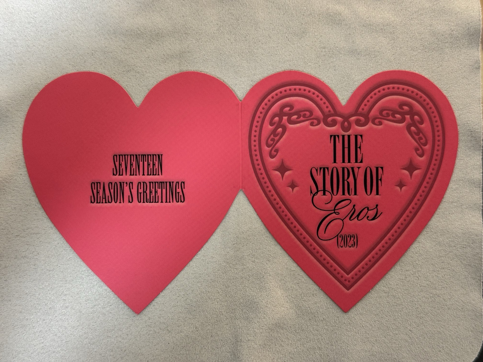 SVT 年曆愛心卡 金珉奎