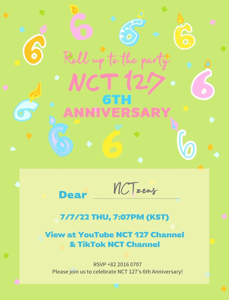 NCT 127 6TH ANNIVERSARY