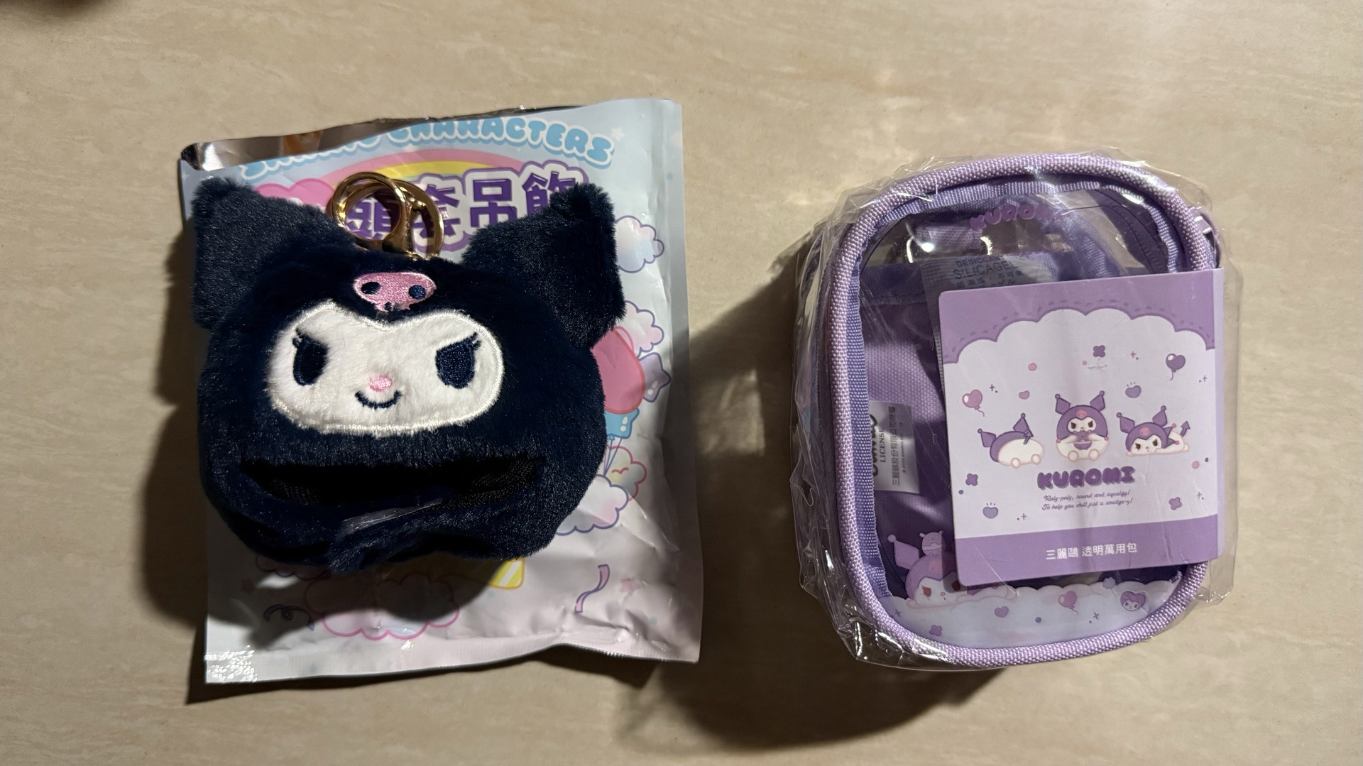 酷洛米/動物方程式頭套吊飾&三麗鷗趴睡系列萬用包