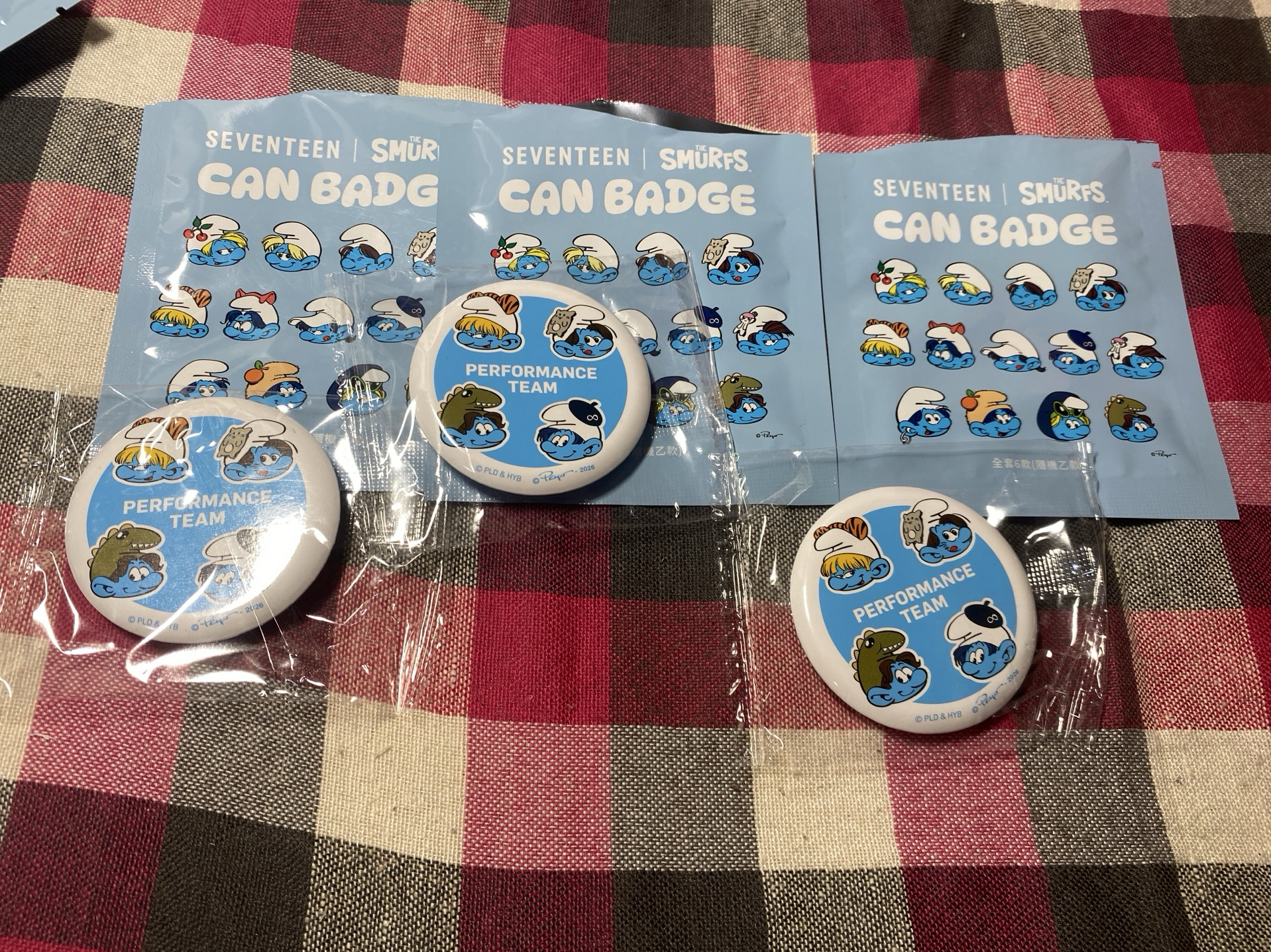 藍色小精靈 711 徽章  表演隊