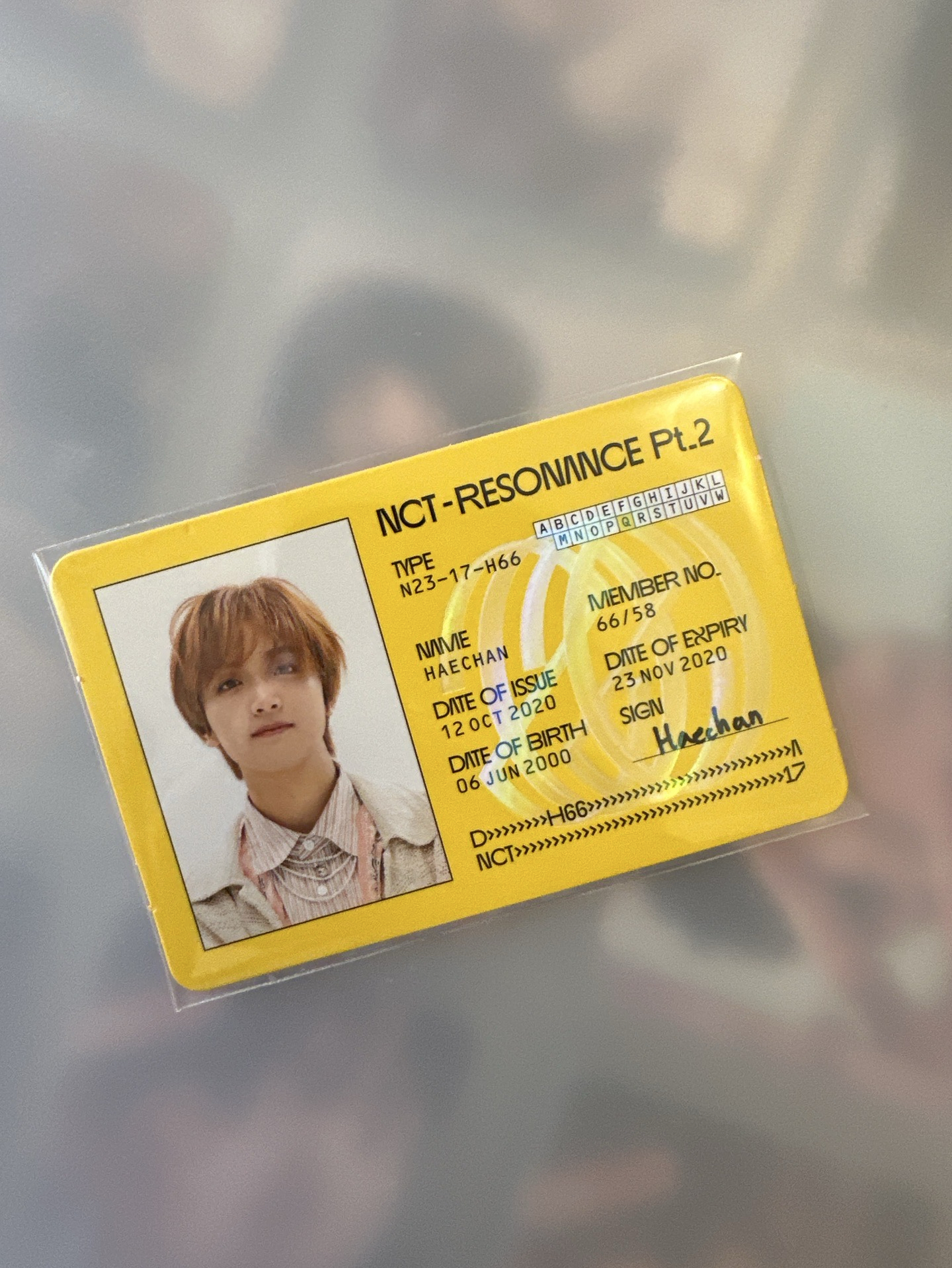 NCT 2020 Pt.2 ID卡 楷燦