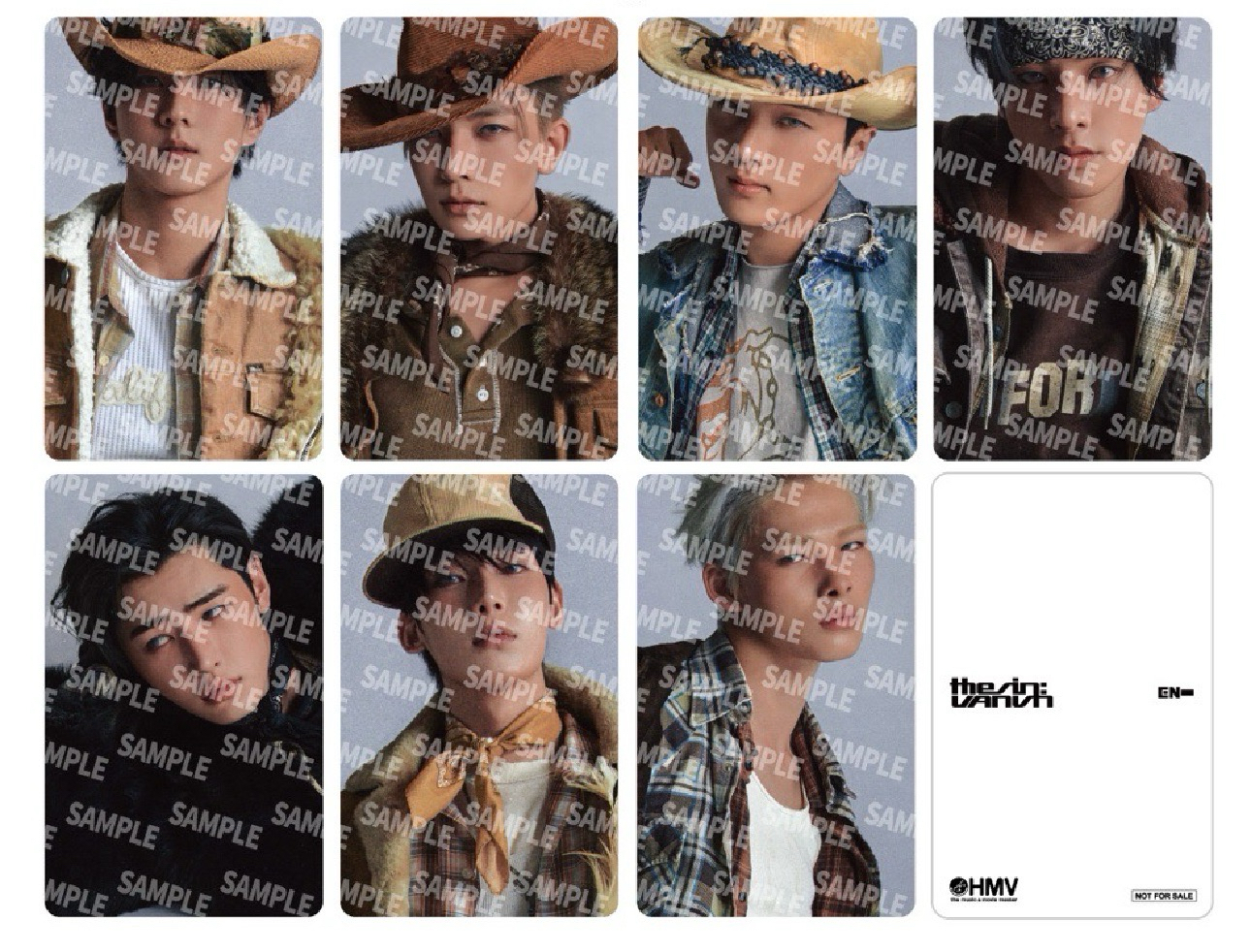 非現 enhypen 迷七 hmv 特典卡  一套