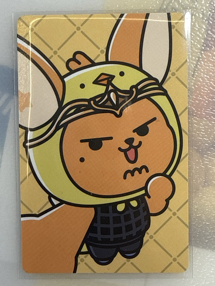 角巴兔年曆小卡-黃春