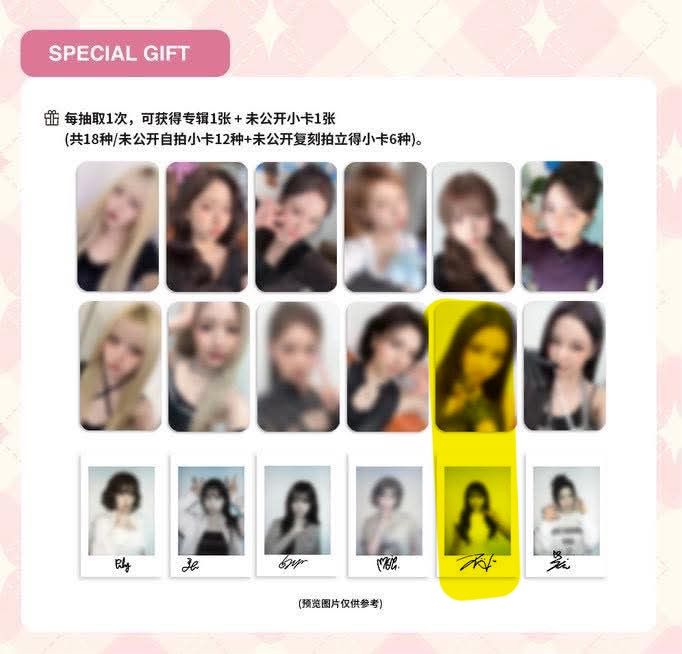 非現 數星星盲盒 下排+拍立得友