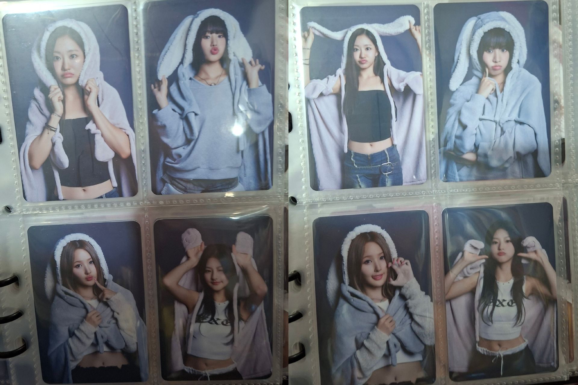 KCON 兔毯雙面卡 一套八卡