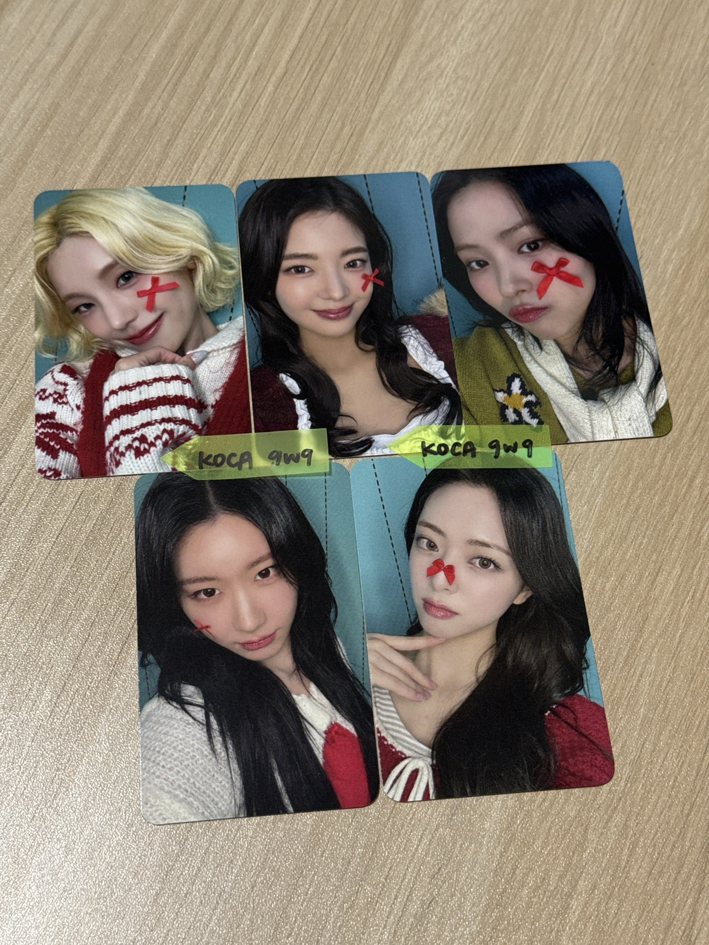 【整圖套出】ITZY-2025年末 MBC歌謠大祭典 打歌卡 5成員一套