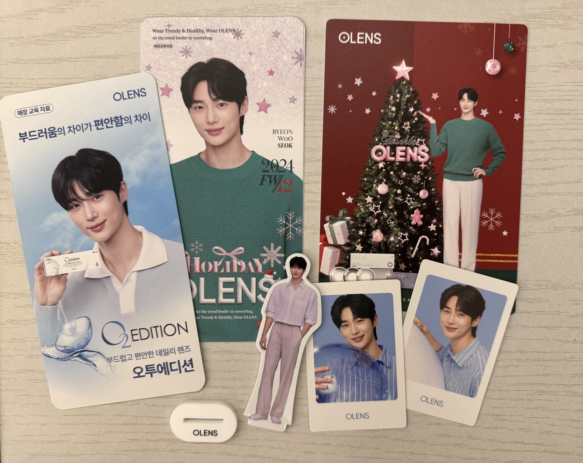 邊佑錫OLENS隱眼小卡組合