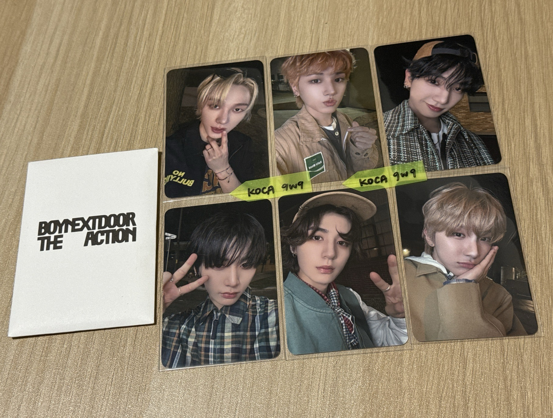 【整圖套出】BND-The Action 打歌卡 2.0 6成員一套