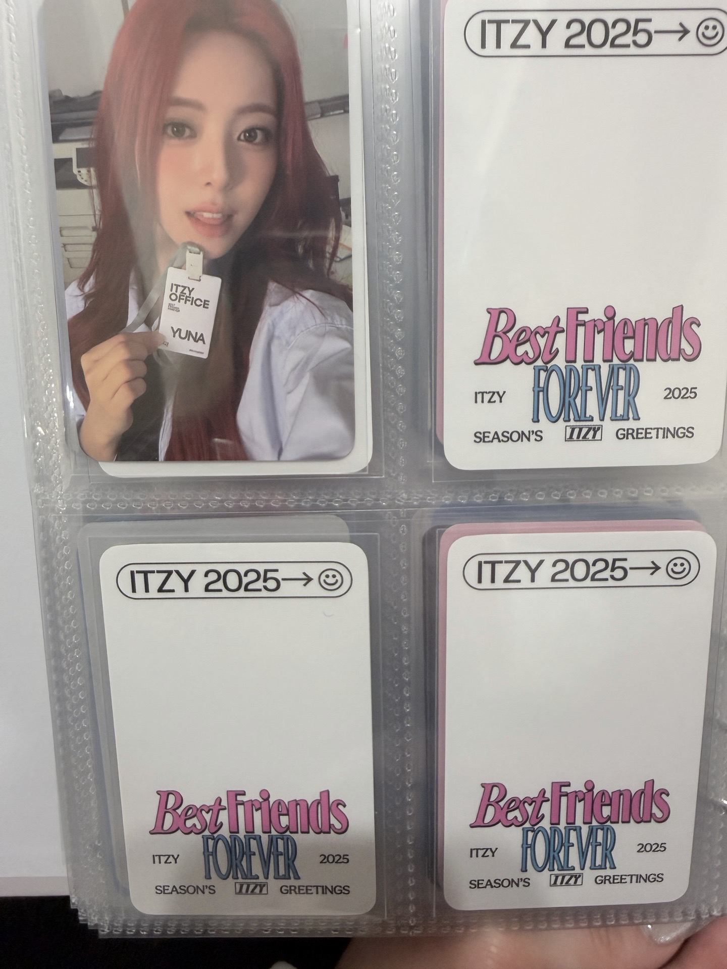 2025年曆 jyp 特典卡 