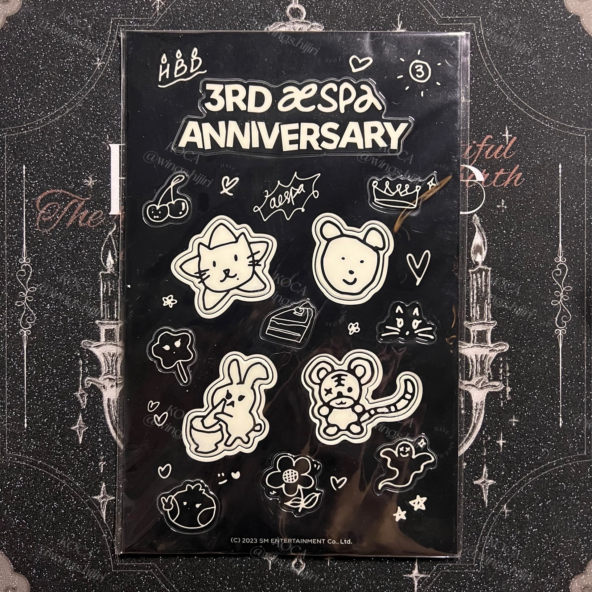 aespa | 三週年周邊 夜光貼紙