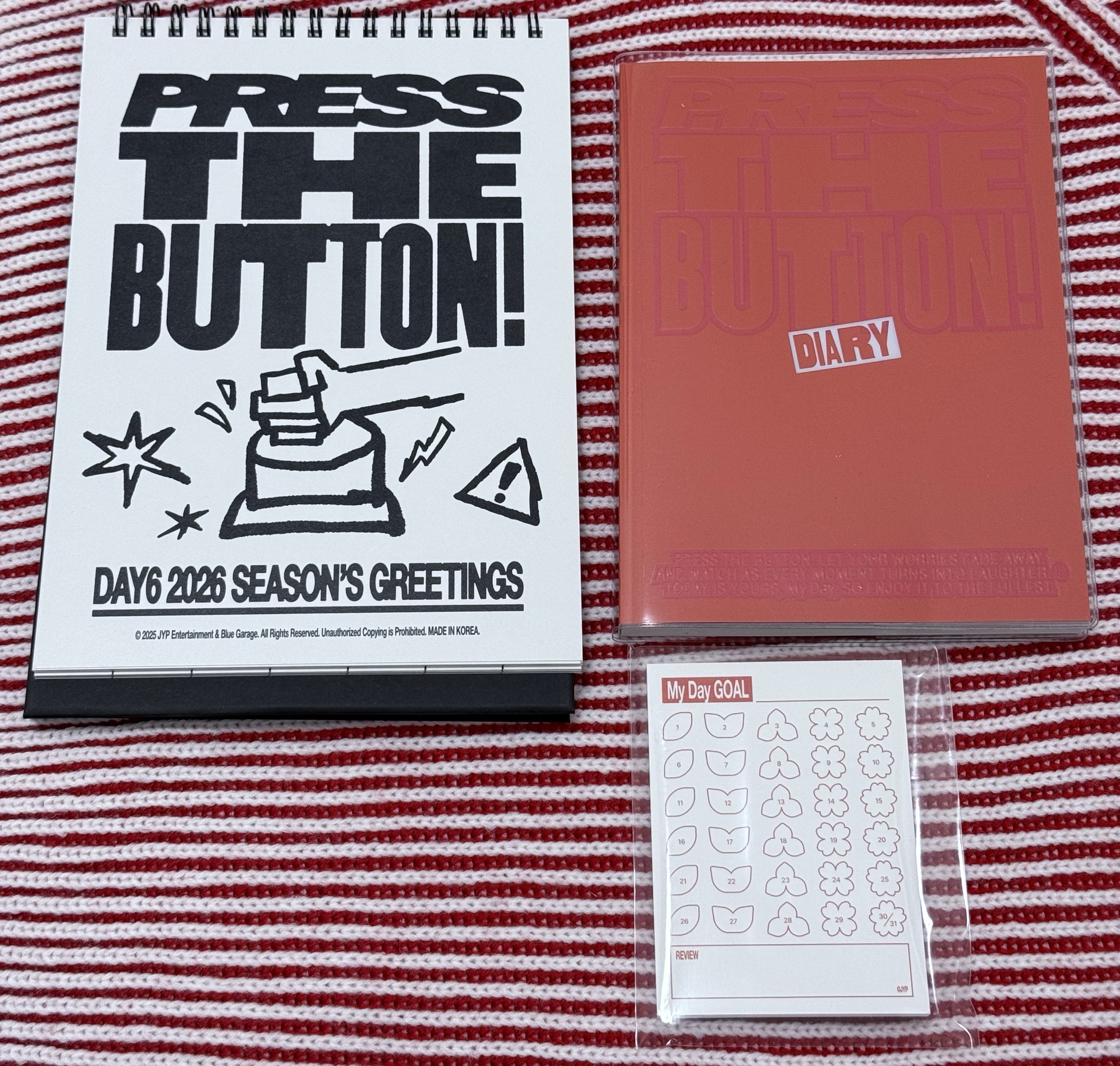 DAY6 2026 Season’s Greetings年曆 🐻🦊🐰🐶성진영케이원필도운 晟鎮 永哯元弼 度雲