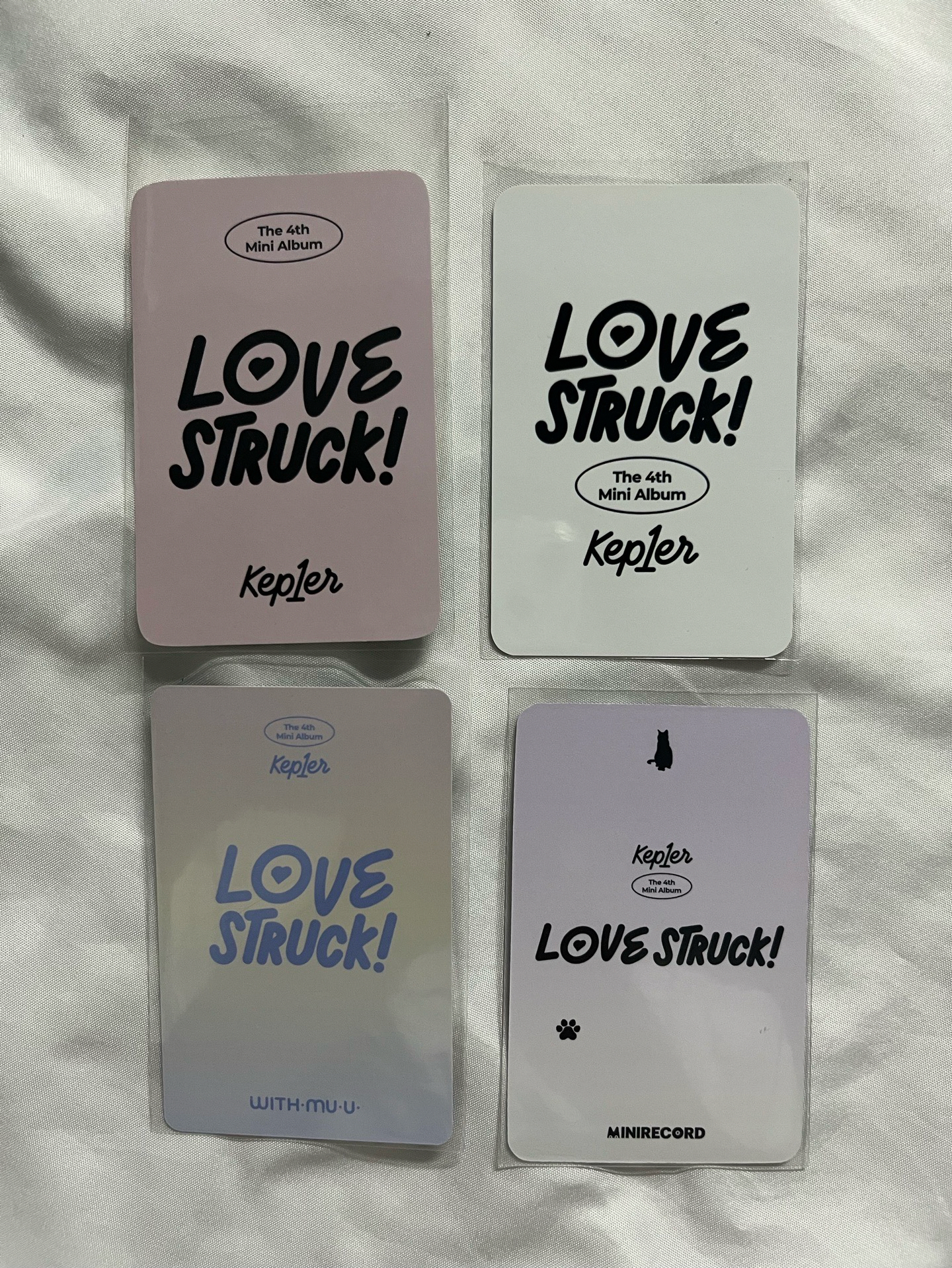 小婷 睿緒 LOVE STRUCK K4 MK WM MR 簽售特典