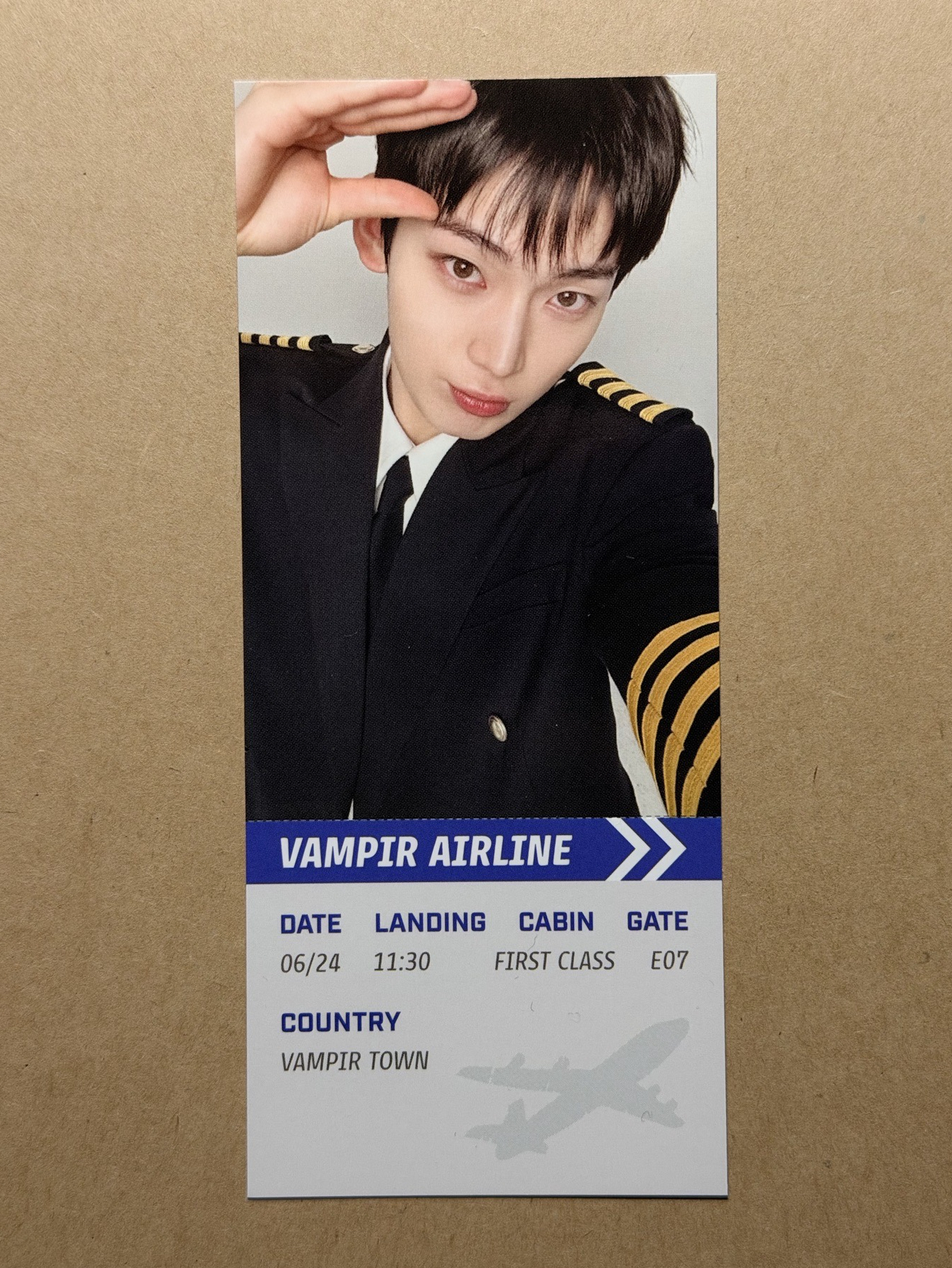 金善禹 ENHYPEN WORLD 機長 BASIC 票根