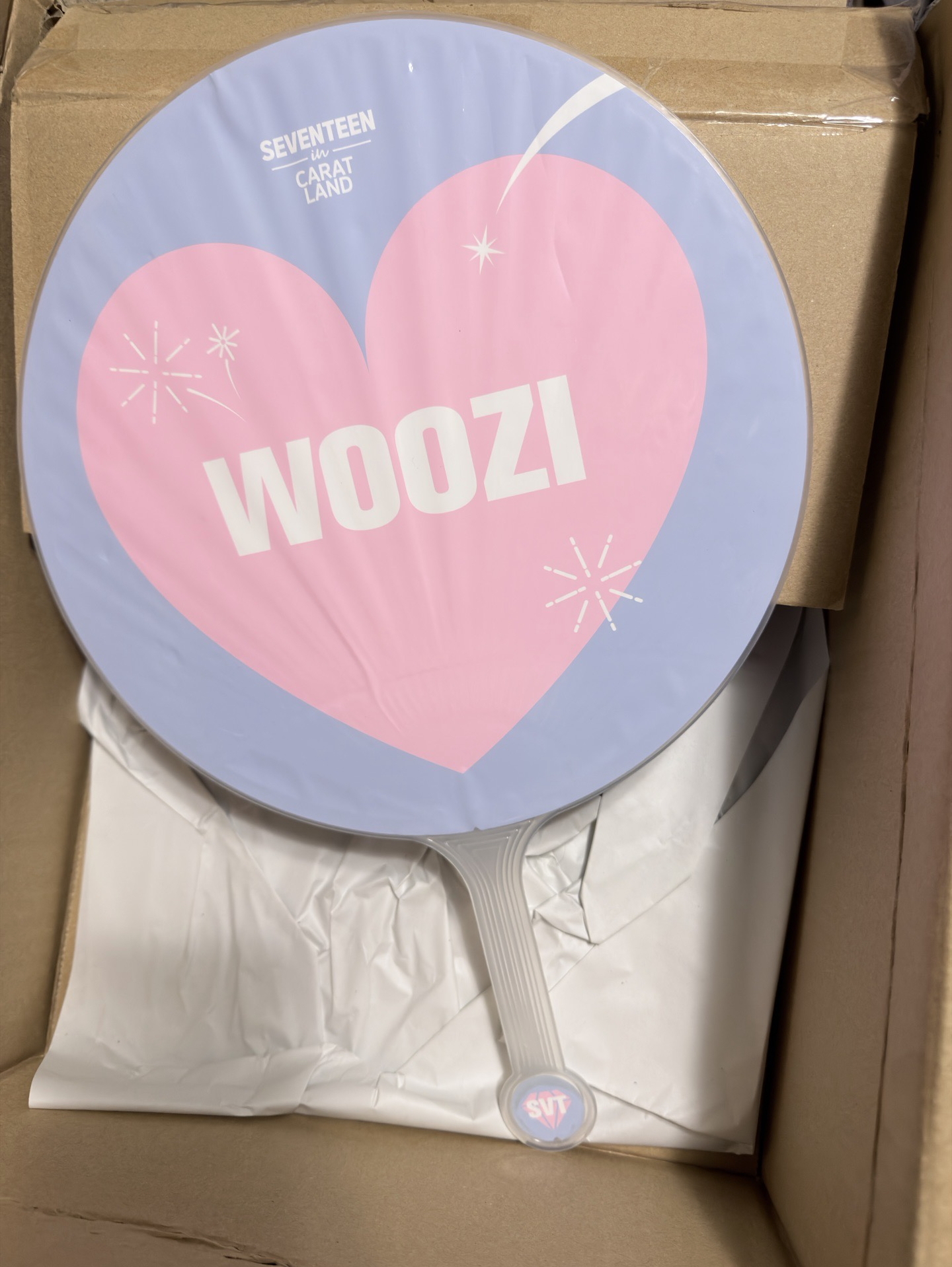 （紙箱寄出）seventeen 知勳 克拉島 扇子 