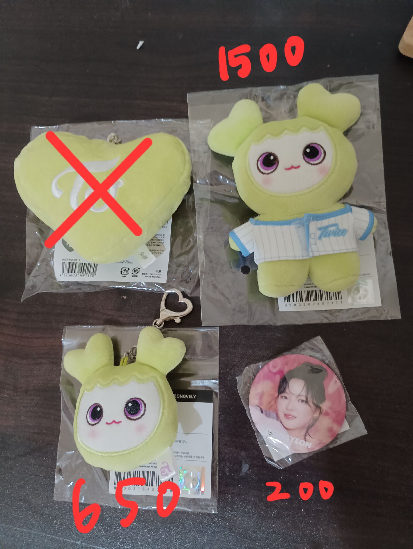 jeongvely 定延 棒球娃 大頭娃娃 韓場徽章（需綁，請看商品簡介）