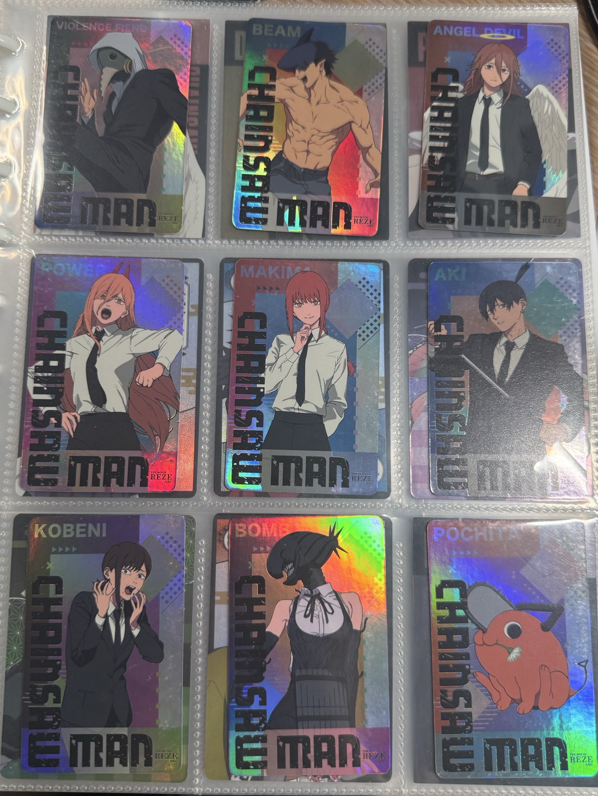 鏈鋸人、鬼滅小卡