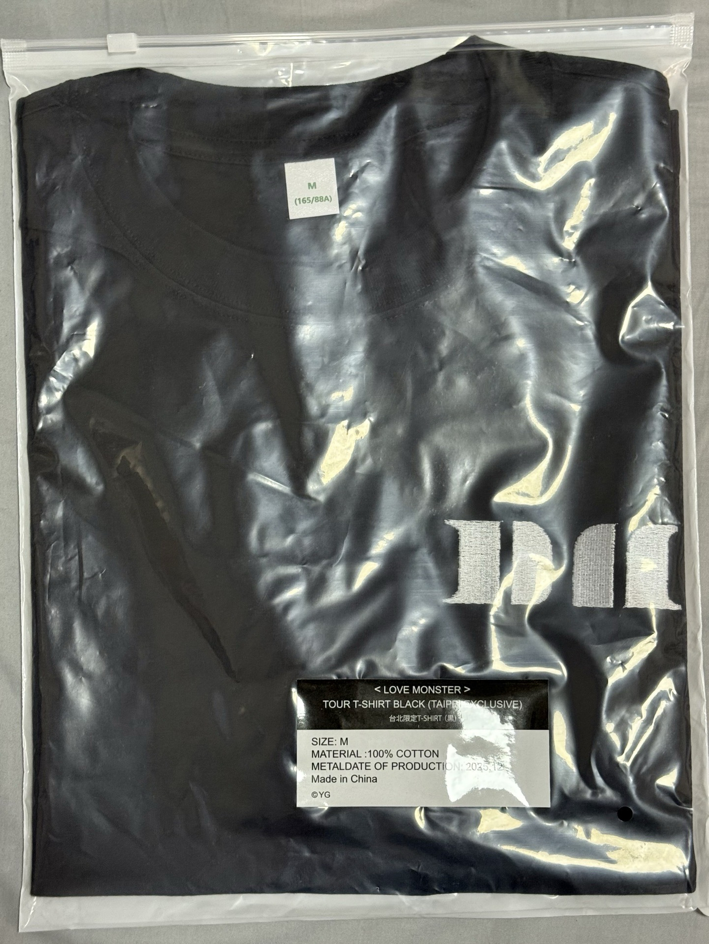 BABYMONSTER LOVE MONSTERS 黑色短袖 M