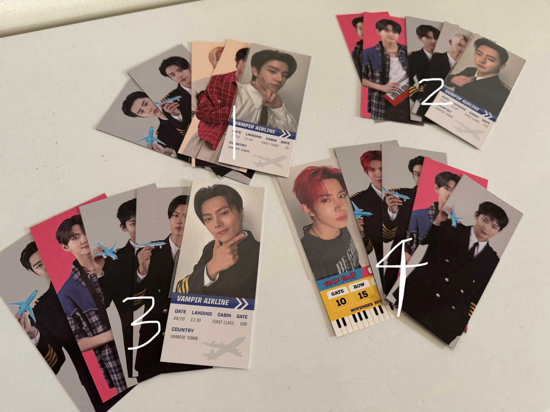 機長/搖滾票卡組