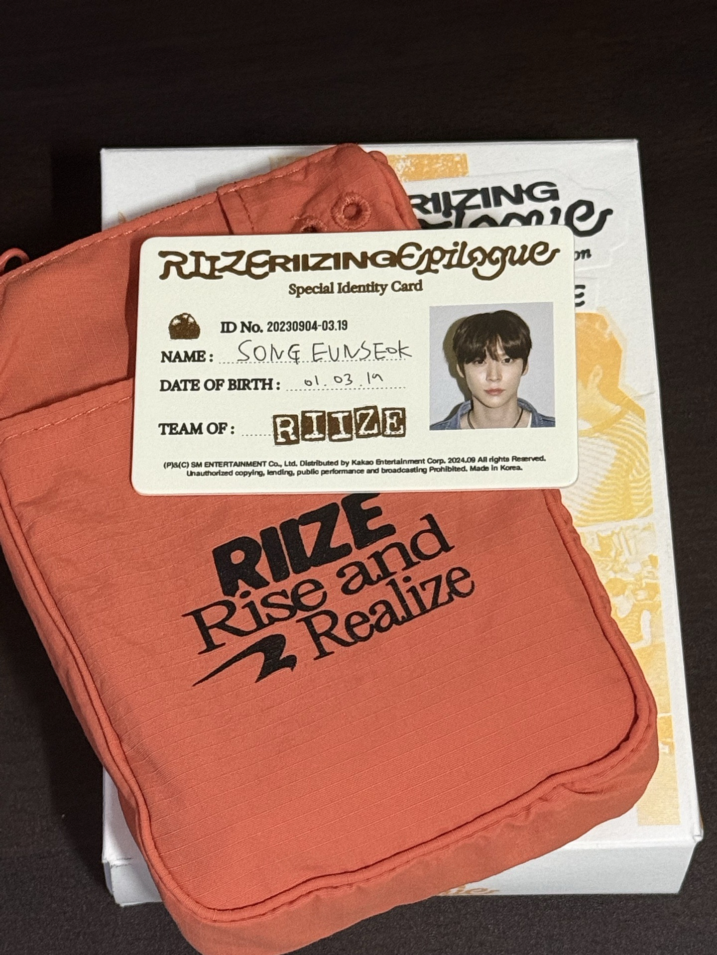 RIIZE包專 恩奭證件卡（內容物都有）