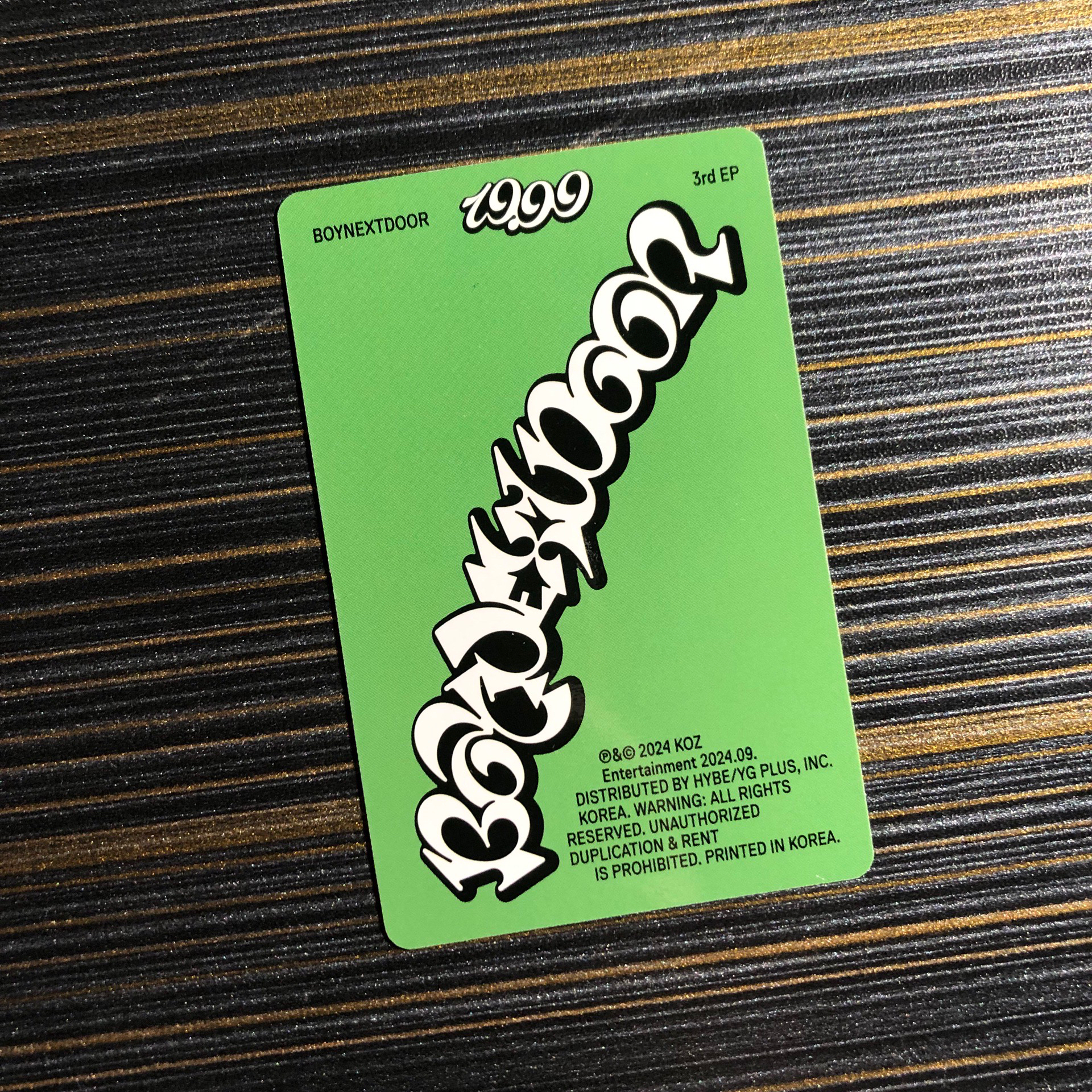 Boynextdoor 19.99 專卡 Jaehyun 宰鉉