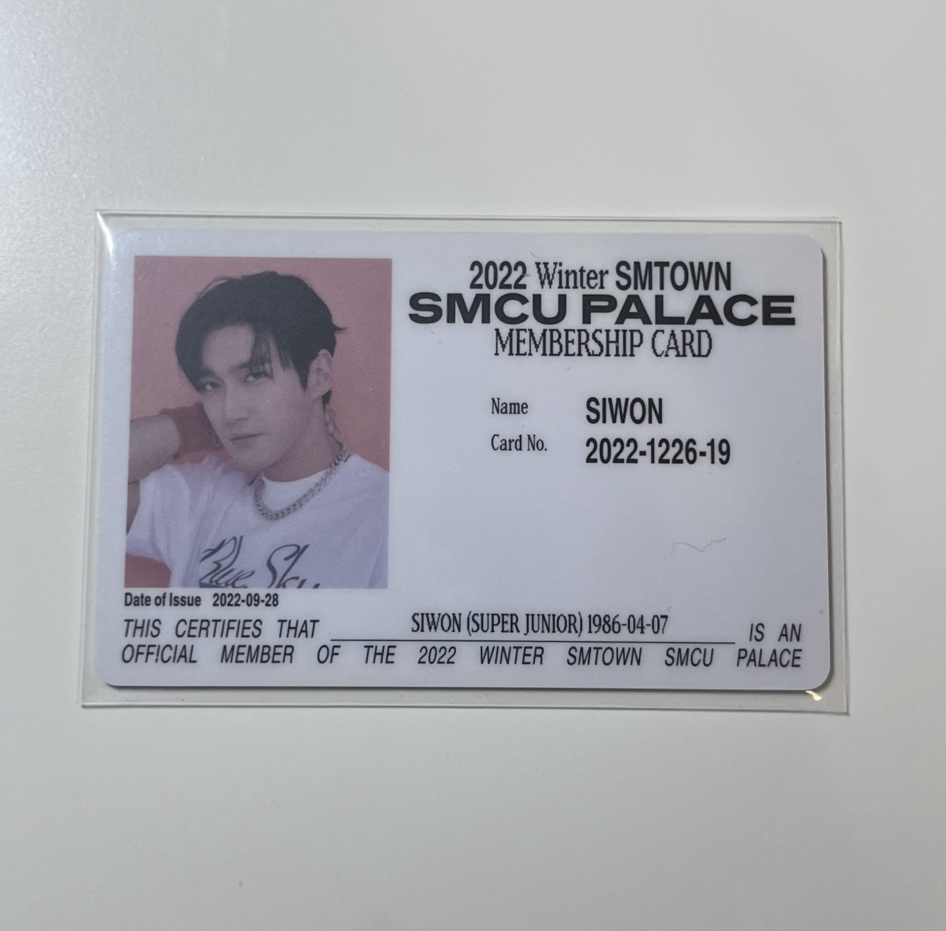 2022冬專 始源ID 卡