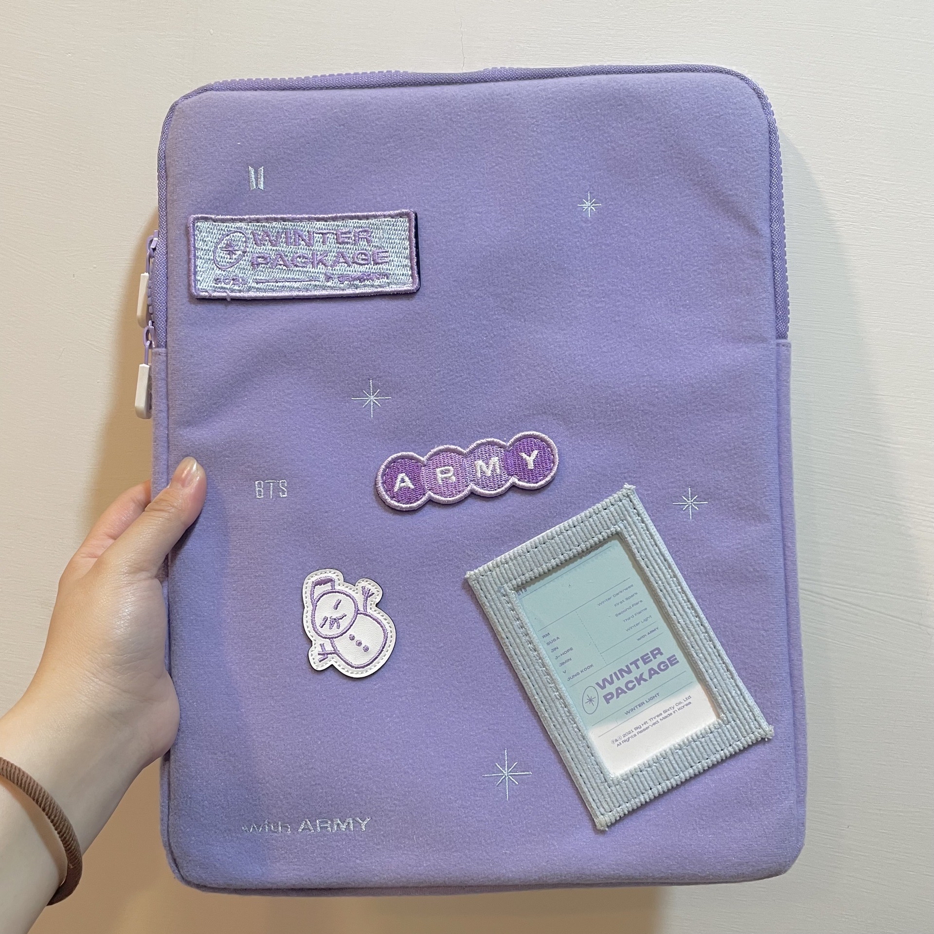 2021 冬季寫真 冬寫錫 j hope 雙面小卡 小海報 筆電包 含贈物🎁