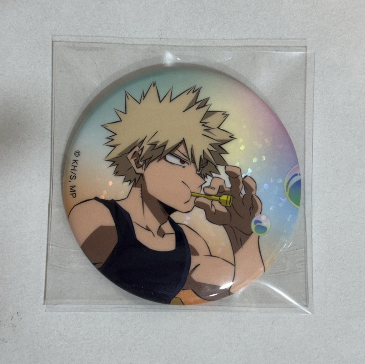 我的英雄學院 吹泡泡徽章 爆豪