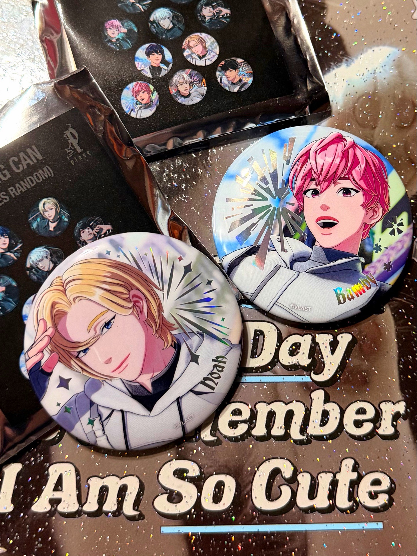 PLAVE 2週年快閃  閃閃徽章 白版  ✨Noah + Bamby💖