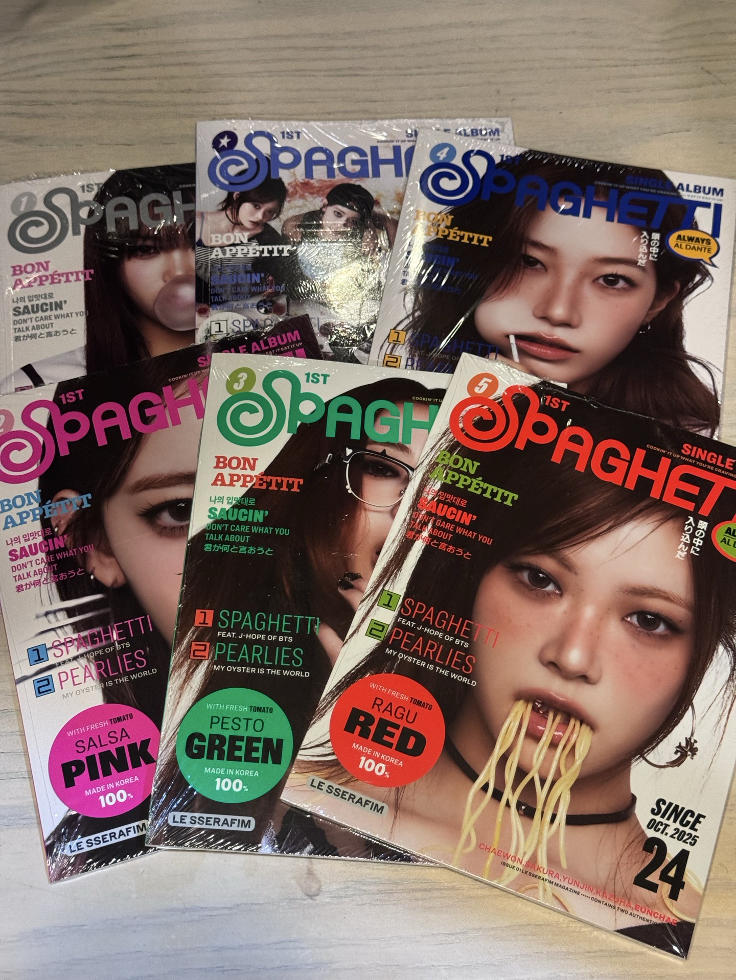 LE SSERAFIM義大利麵單封