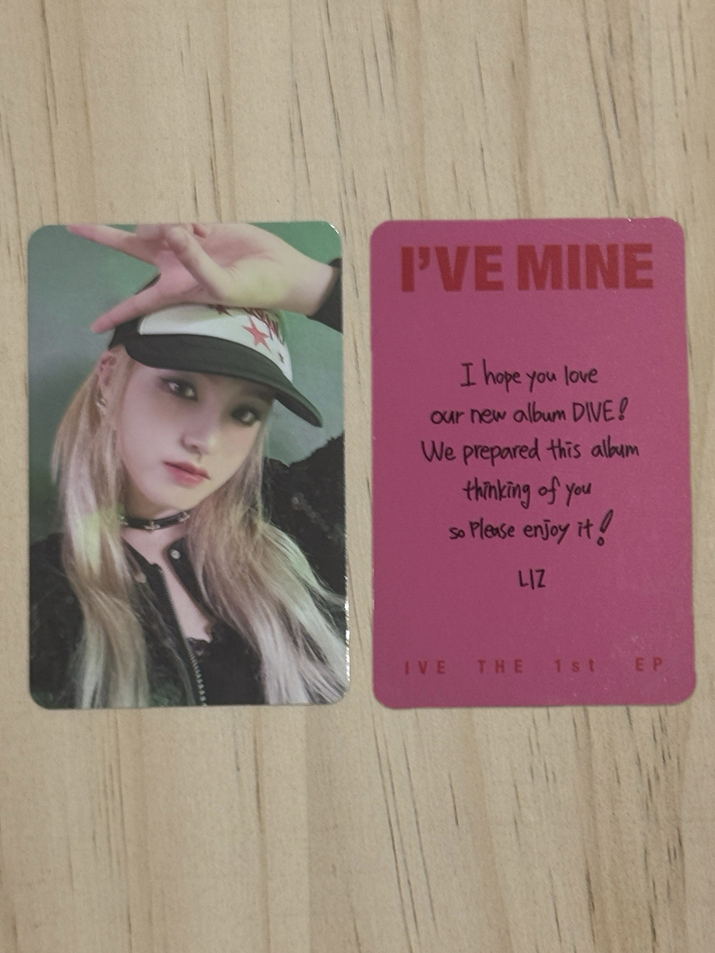 IVE LIZ 美網栗 量少 英文卡背