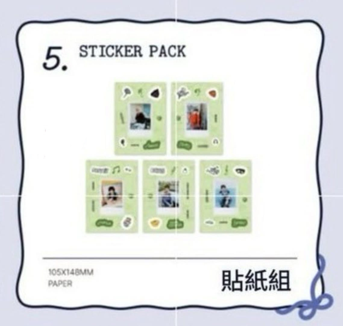 cortis訓+安小卡盤 特典貼紙一組