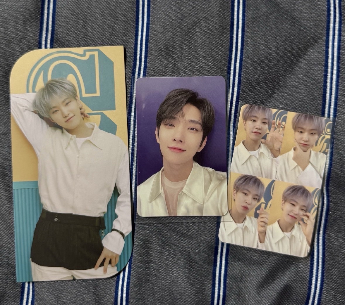 Seventeen Right here克拉粽 圓佑/貝雷帽淨漢/毛巾圓磁鐵/迷7四格卡（盤出）