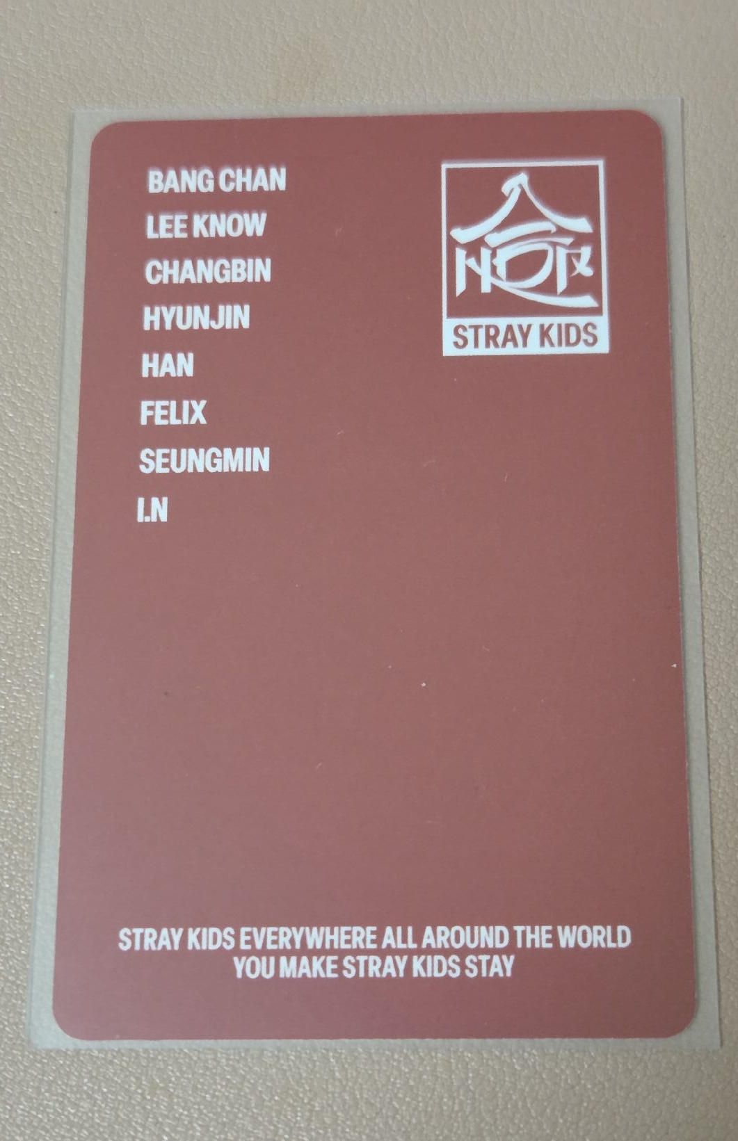 燦 合(HOP) jyp 特典卡 