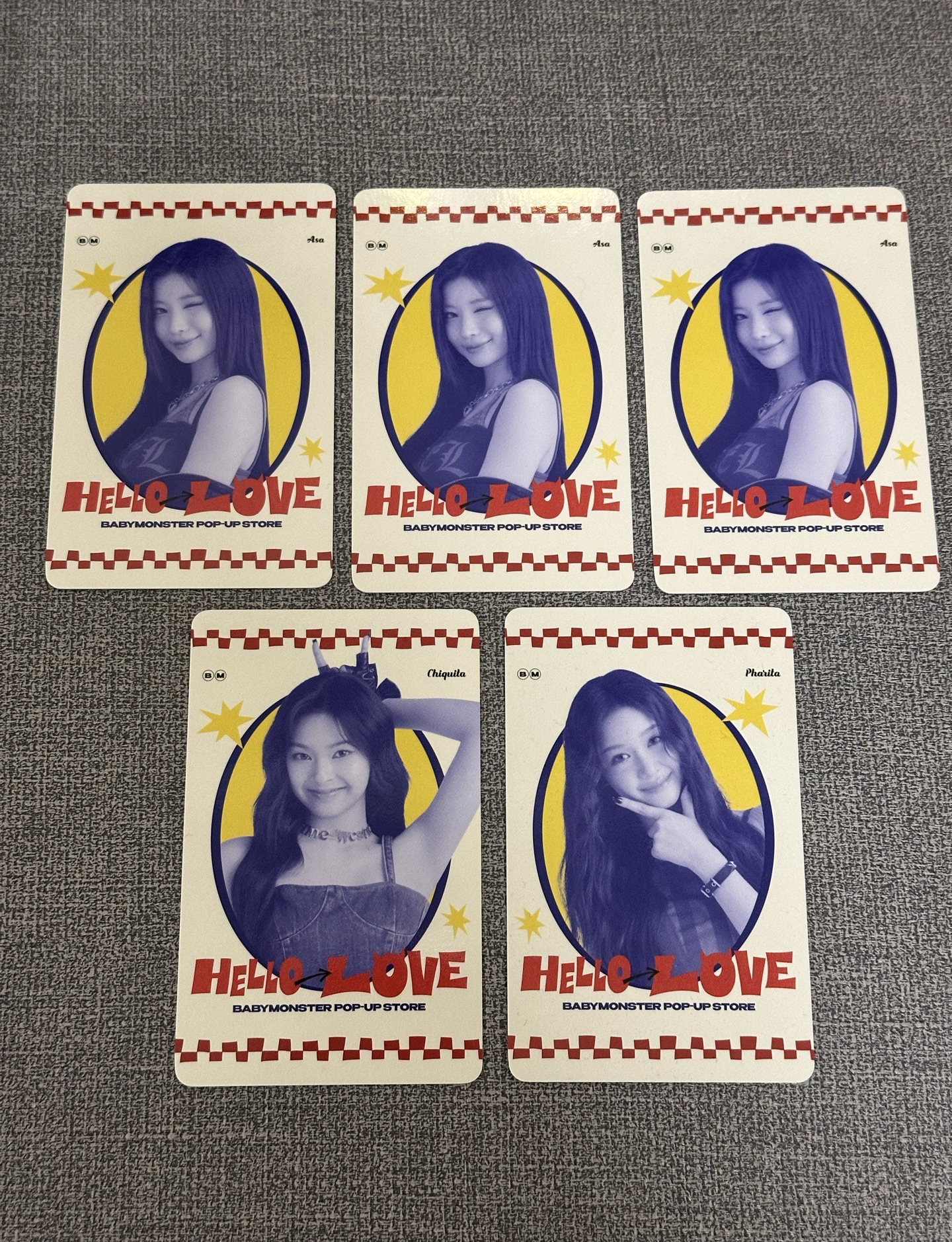 BABYMONSTER HELLO LOVE日本快閃隨機小卡