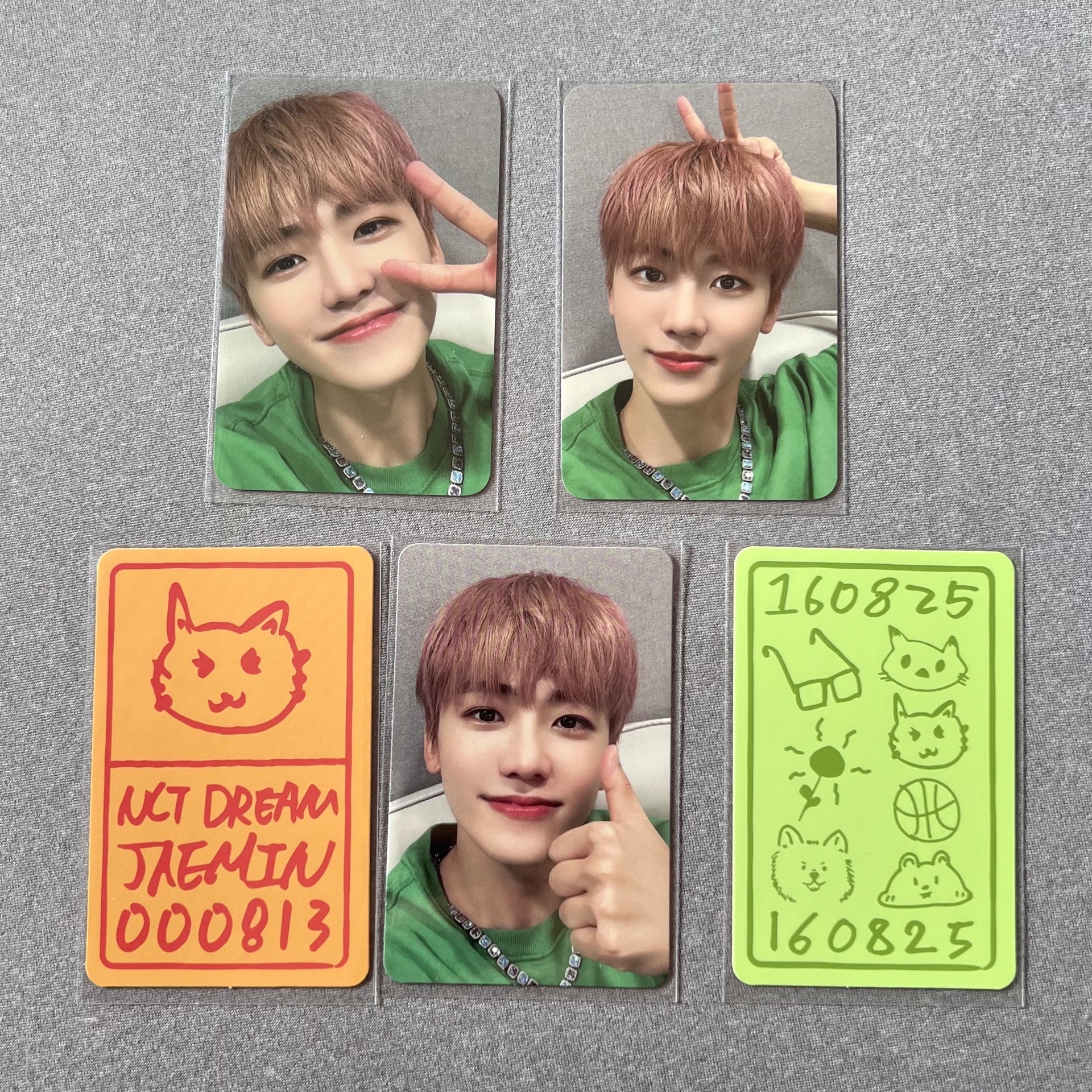 NCT DREAM 渽民 六週年 幸運卡組 項鍊小卡 立牌小卡