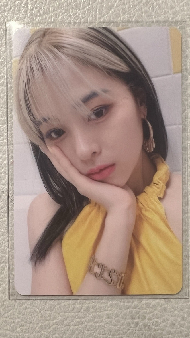 ITZY 申留真 瓜子頭溜 黃衣溜 特典卡