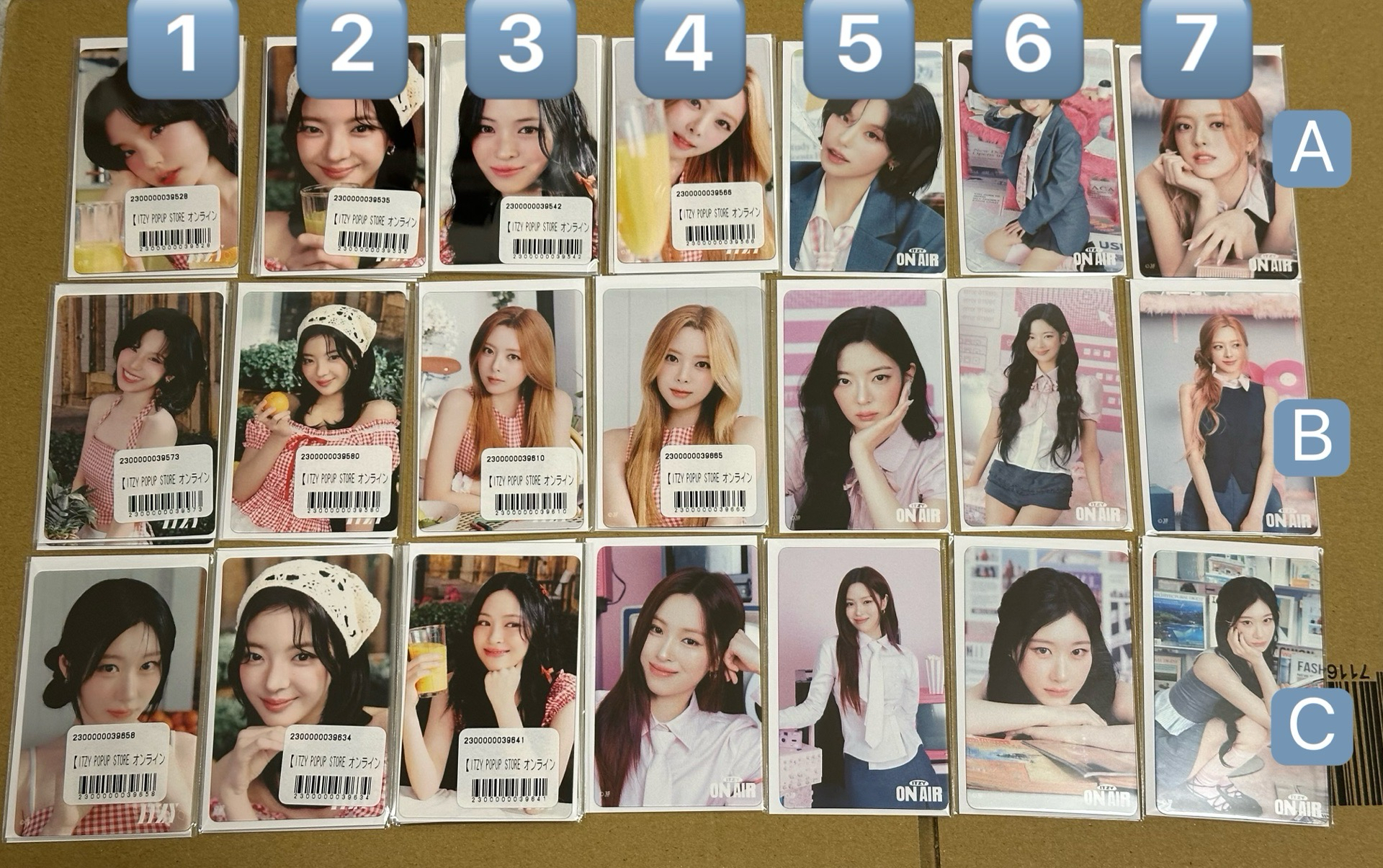 itzy 日本線上線下一番賞隨機卡