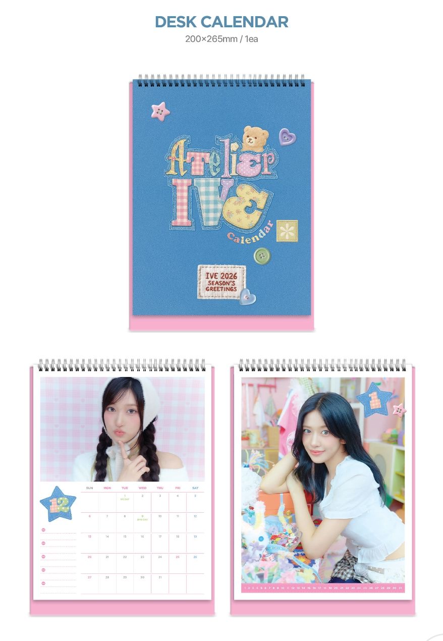 【預購】IVE｜2026年曆組 2026 SEASON'S GREETINGS:ATELIER IVE