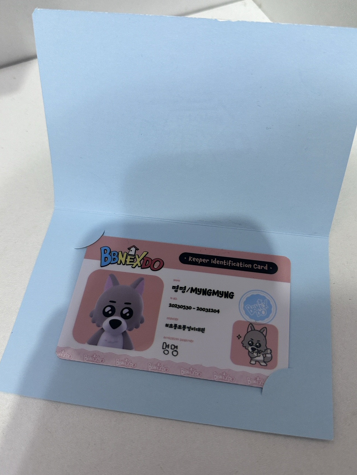 BBNEXDO 快閃店入場卡 명명