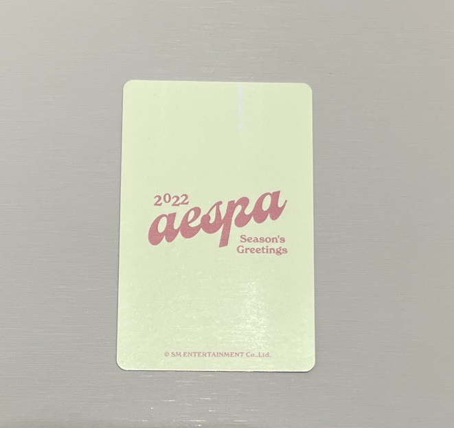 2022年曆 固配年曆卡 Karina