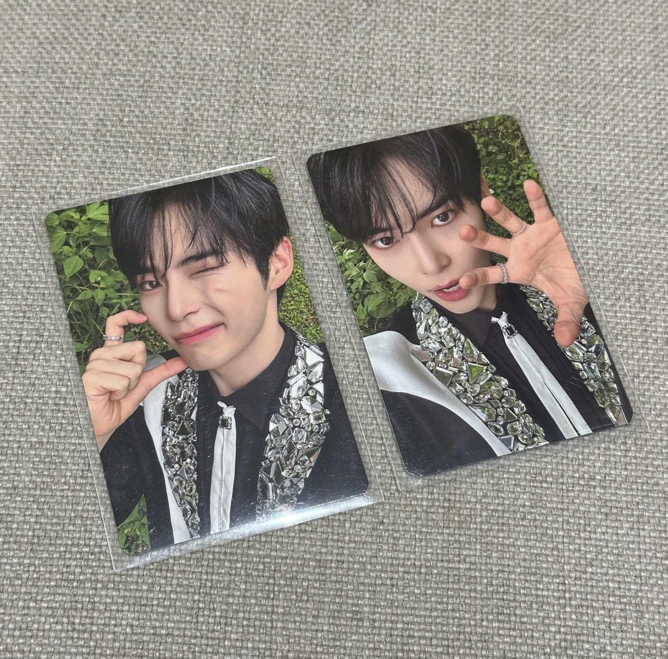 zb1一巡隨機卡韓彬 虎爪+眨眼比心