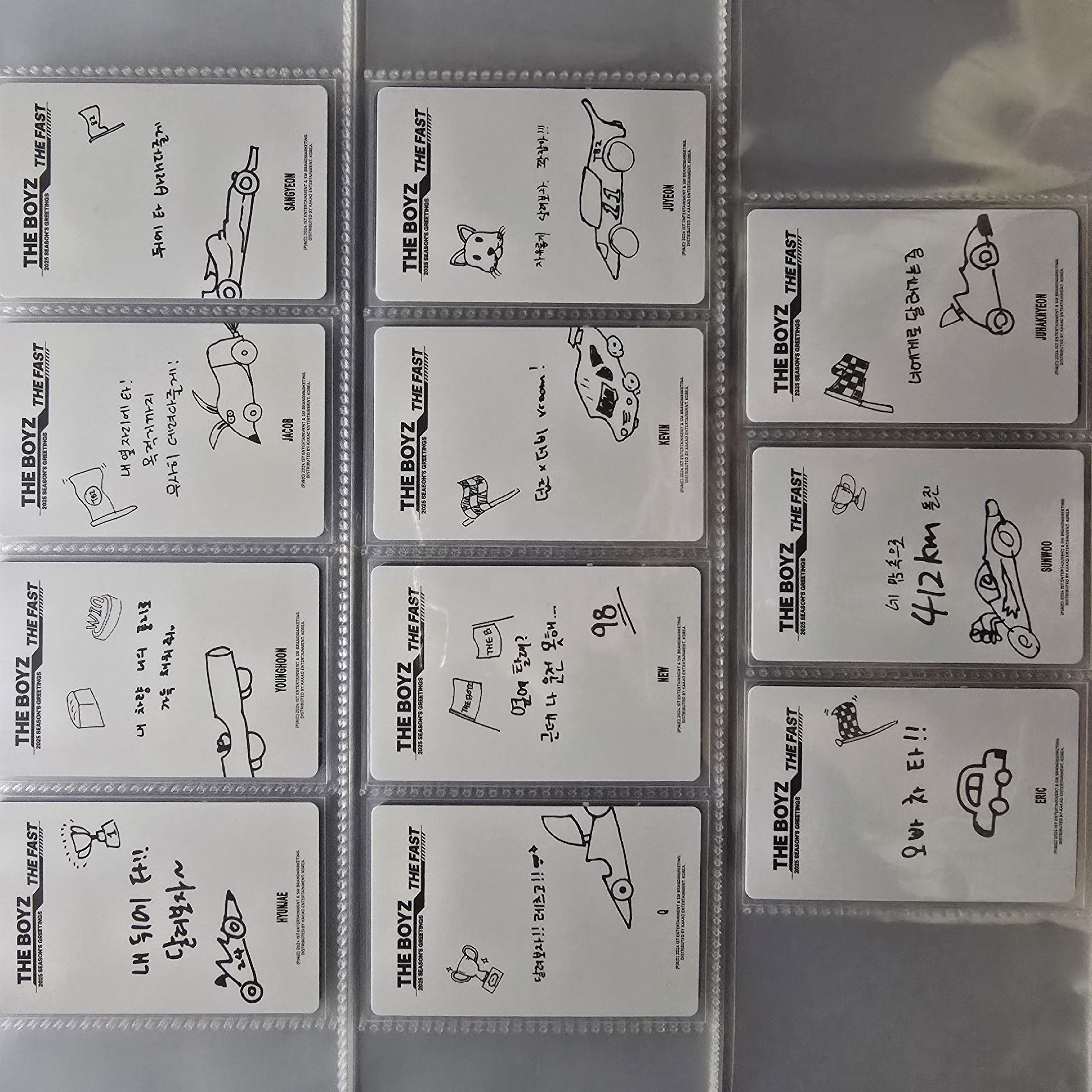 THEBOYZ 2025年曆小卡