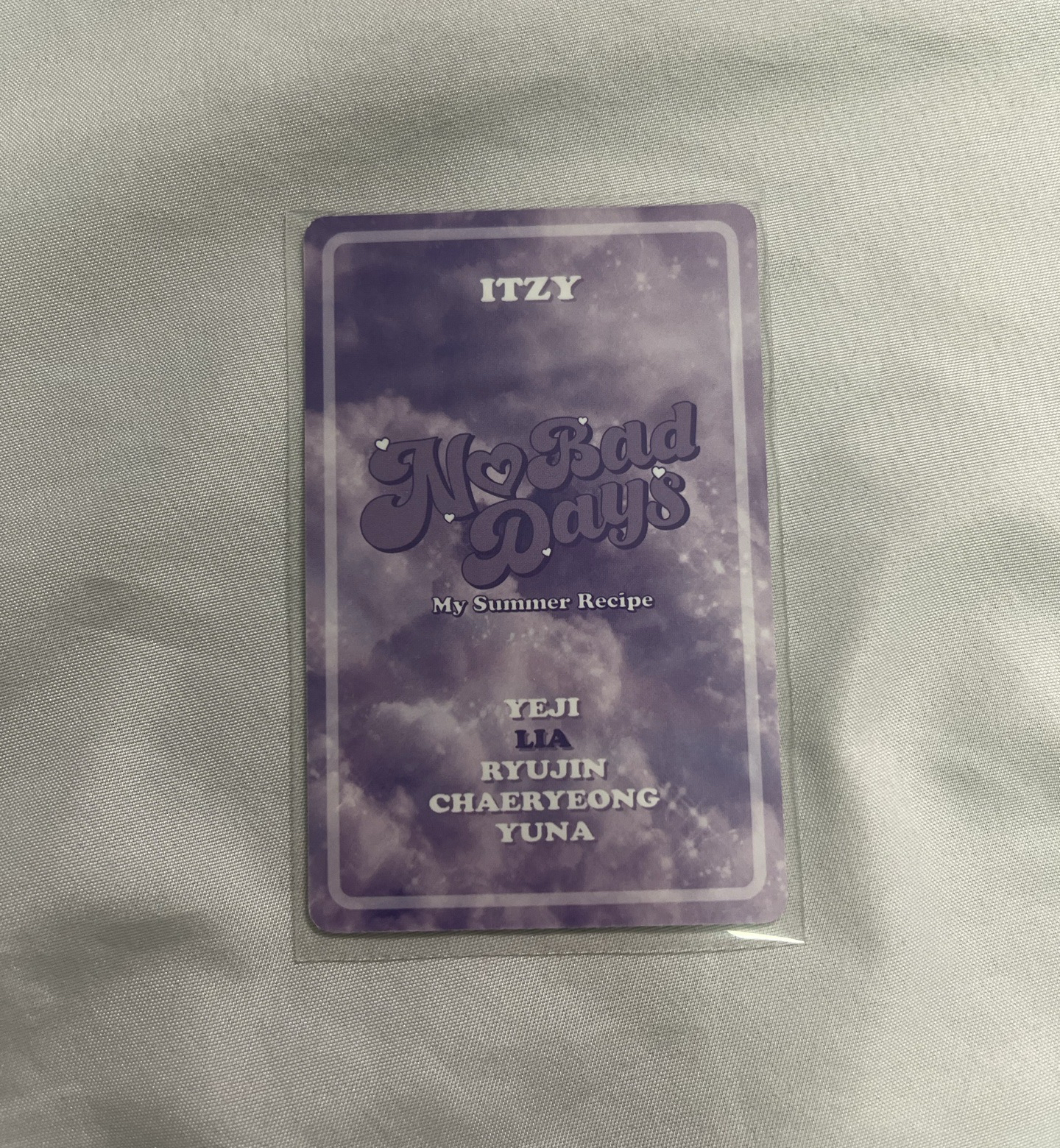 LIA NO BAD DAYS 八月卡