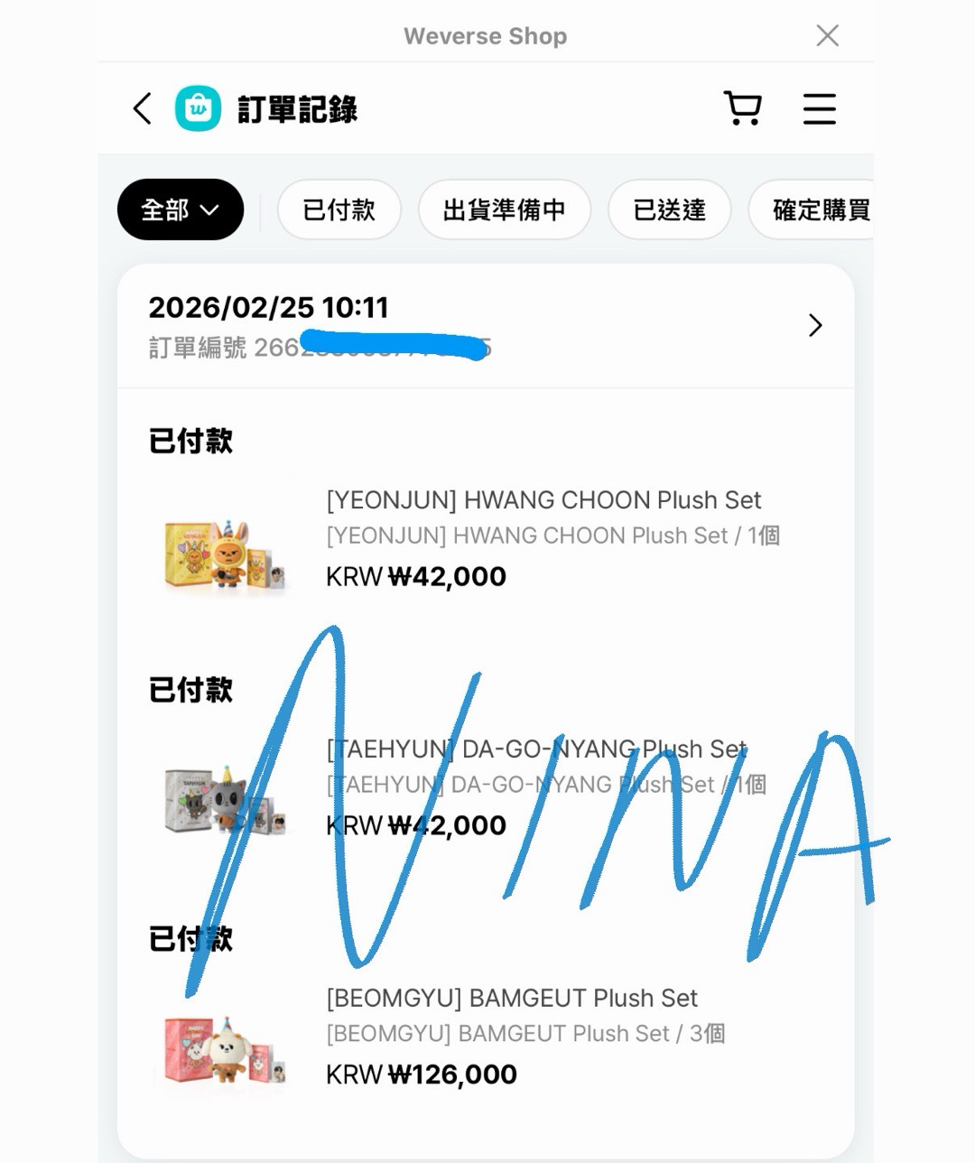 代購 TXT PPULBATU 生日大娃