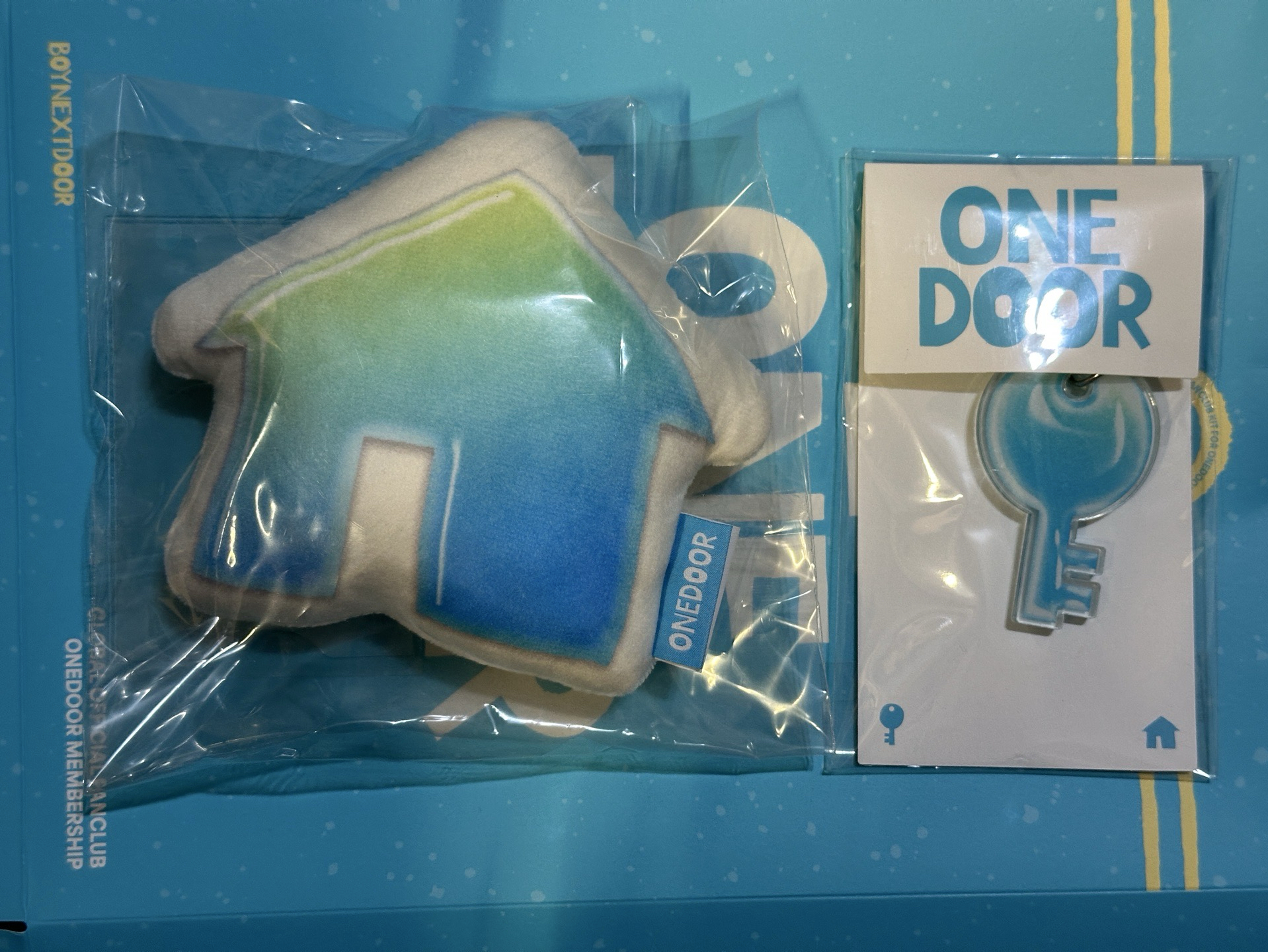 boynextdoor 一期會員禮 靠墊+鑰匙圈