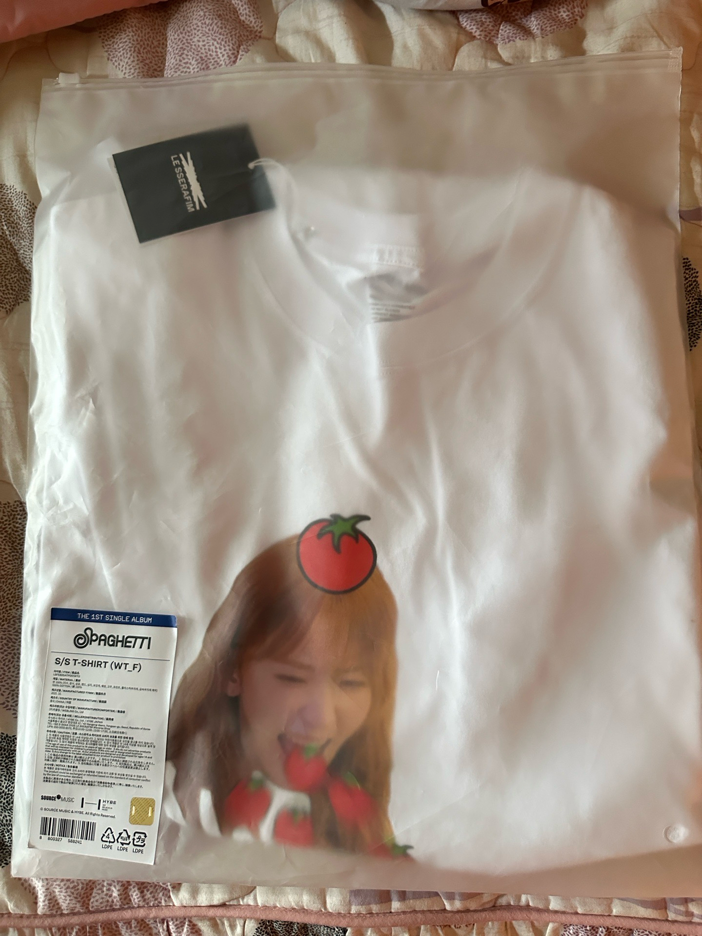 櫻花番茄衣（全新未拆，把衣服拿出來都沒有）