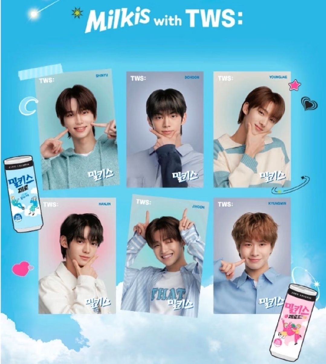 TWS milkis明信片 一套缺6